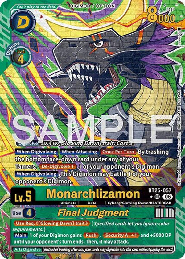 Monarchlizamon // Final Judgement (Alternate Art) - BT25-057 - Ultimate Rare