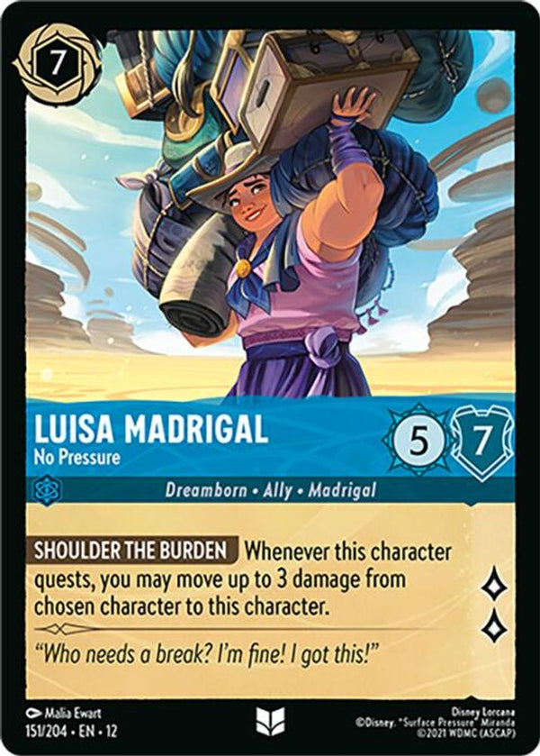 Luisa Madrigal (No Pressure) - 151/204 - Uncommon