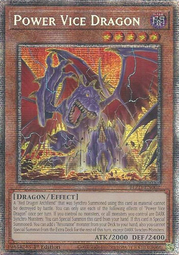 Power Vice Dragon - BLZD-EN002 - Starlight Rare - 1st Edition