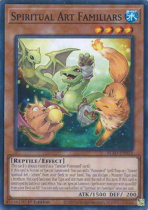 Spiritual Art Familiars - BLZD-EN022 - Common - 1st Edition