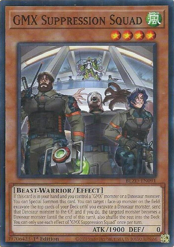 GMX Suppression Squad - BLZD-EN091 - Common - 1st Edition