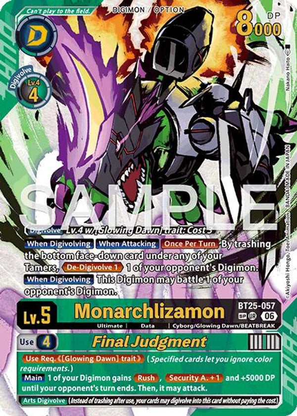 Monarchlizamon // Final Judgement (SP) - BT25-057 - Ultimate Rare