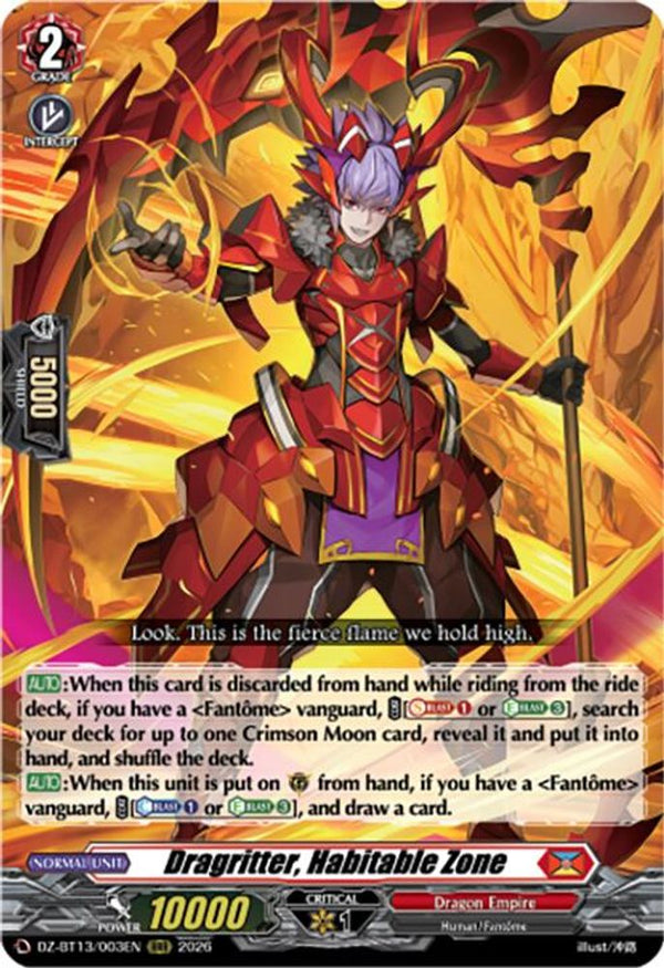 Dragritter, Habitable Zone - DZ-BT13/003EN - Triple Rare