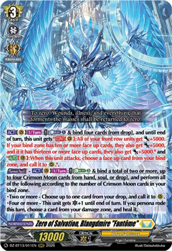 Zero of Salvation, Blangdmire "Fantome" - DZ-BT13/011EN - Triple Rare