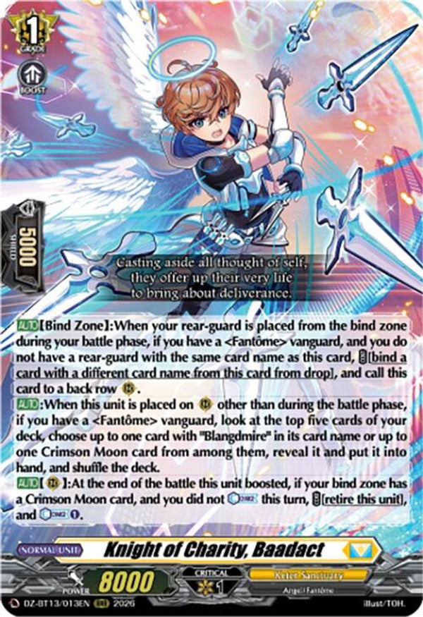 Knight of Charity, Baadact - DZ-BT13/013EN - Triple Rare