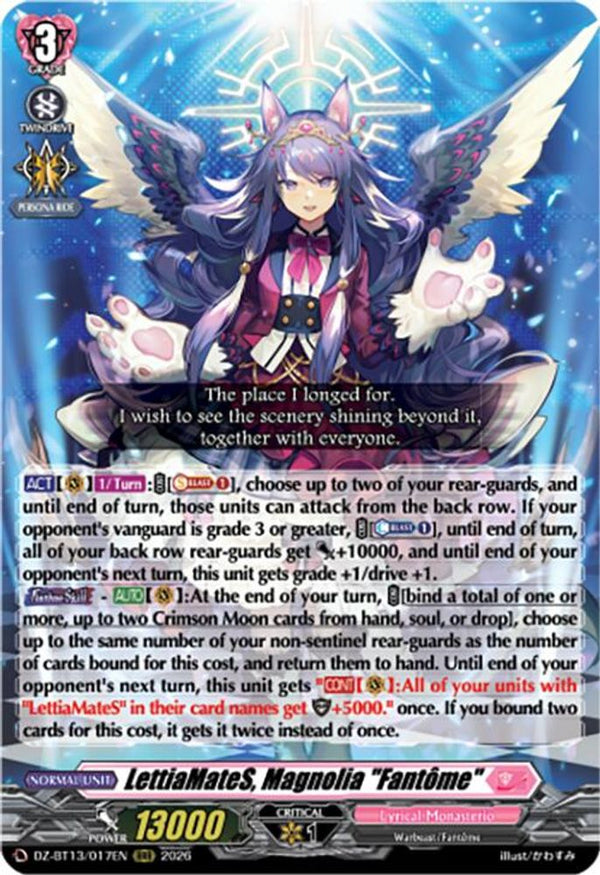 LettiaMateS, Magnolia "Fantome" - DZ-BT13/017EN - Triple Rare
