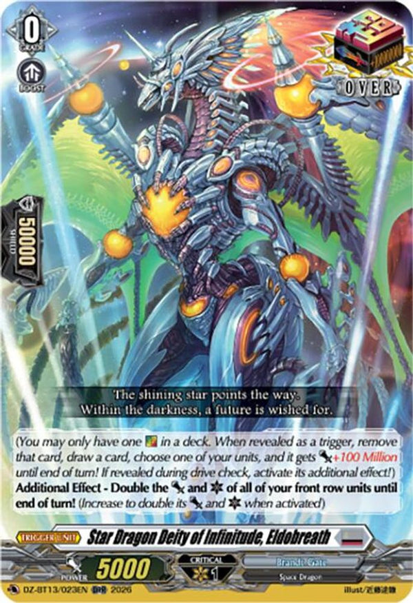 Star Dragon Deity of Infinitude, Eldobreath - DZ-BT13/023EN - Over Double Rare
