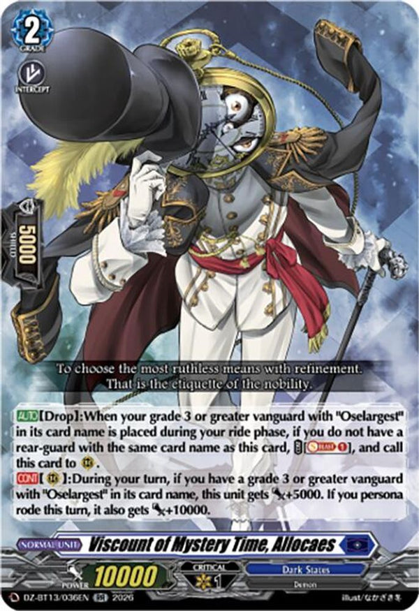 Viscount of Mystery Time, Allocaes - DZ-BT13/036EN - Double Rare