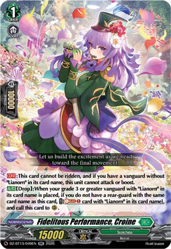 Fidelitous Performance, Croine - DZ-BT13/049EN - Double Rare