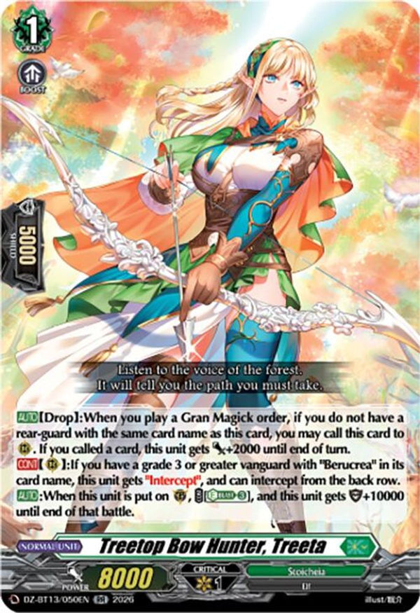 Treetop Bow Hunter, Treeta - DZ-BT13/050EN - Double Rare