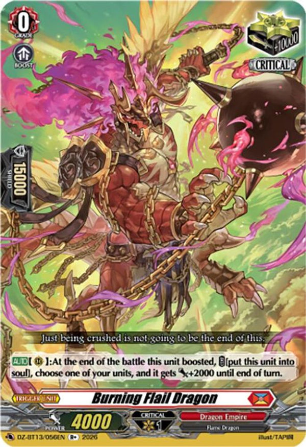 Burning Flail Dragon - DZ-BT13/056EN - R+
