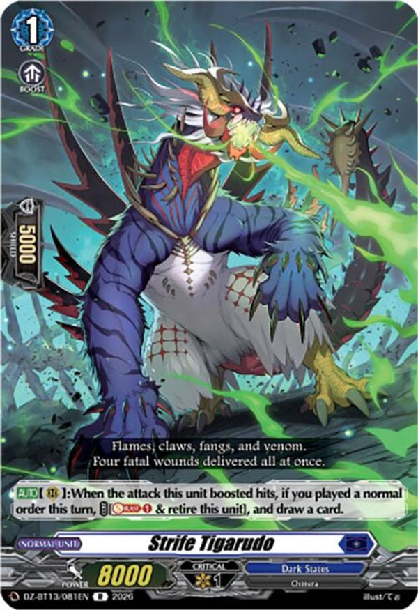 Strife Tigarudo - DZ-BT13/081EN - Rare