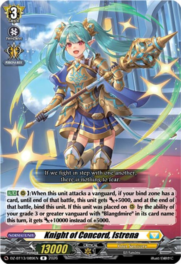 Knight of Concord, Istrena - DZ-BT13/089EN - Rare