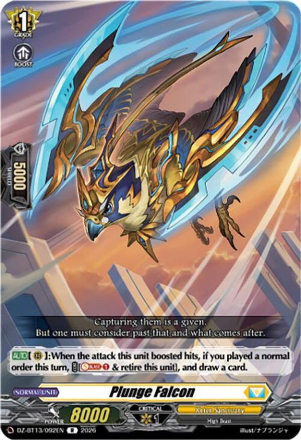 Plunge Falcon - DZ-BT13/092EN - Rare