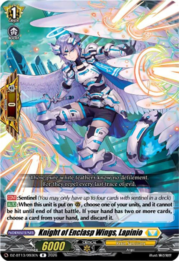 Knight of Enclasp Wings, Lapinio - DZ-BT13/093EN - Rare
