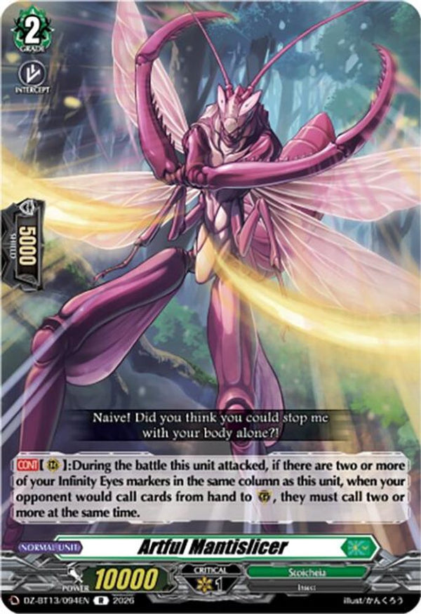 Artful Mantislicer - DZ-BT13/094EN - Rare