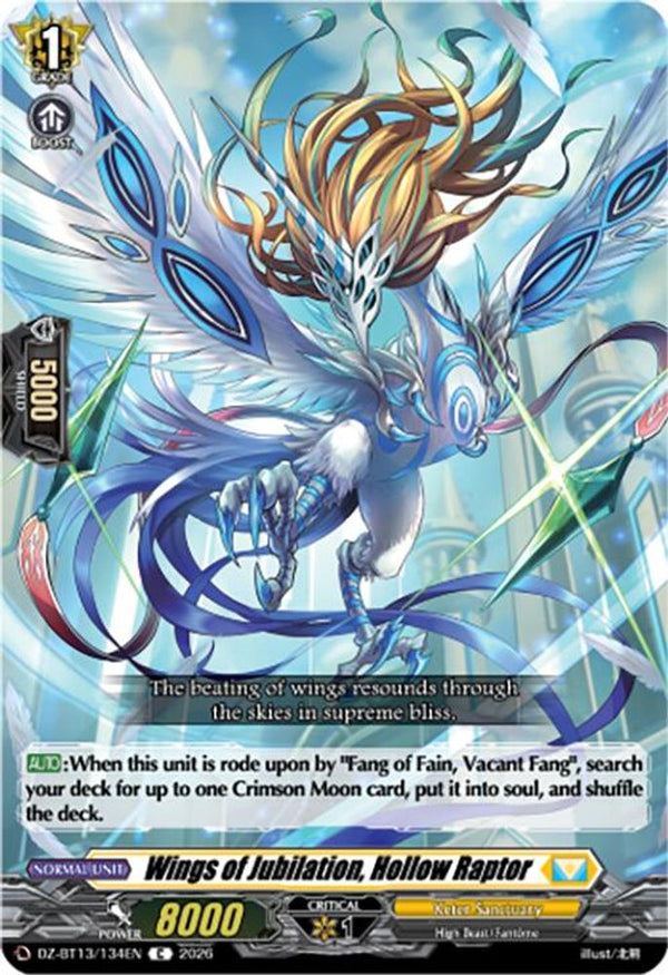 Wings of Jubilation, Hollow Raptor - DZ-BT13/134EN - Common