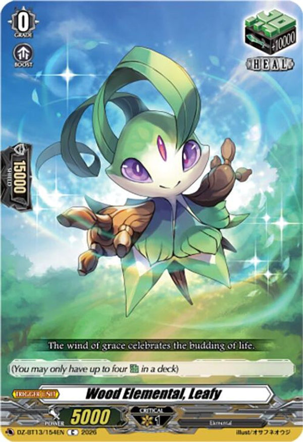 Wood Elemental, Leafy - DZ-BT13/154EN - Common
