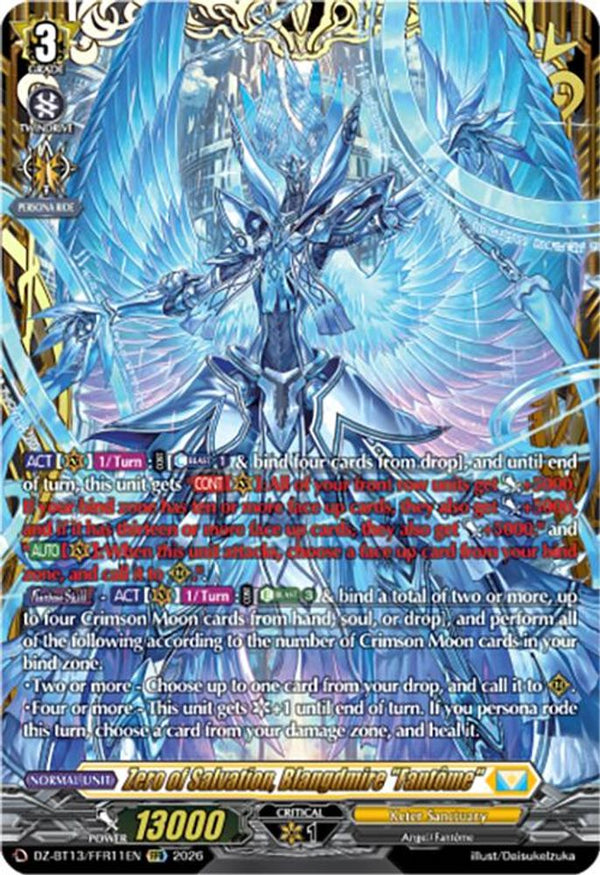 Zero of Salvation, Blangdmire "Fantome" (FFR) - DZ-BT13/FFR11EN - Double Frame Rare
