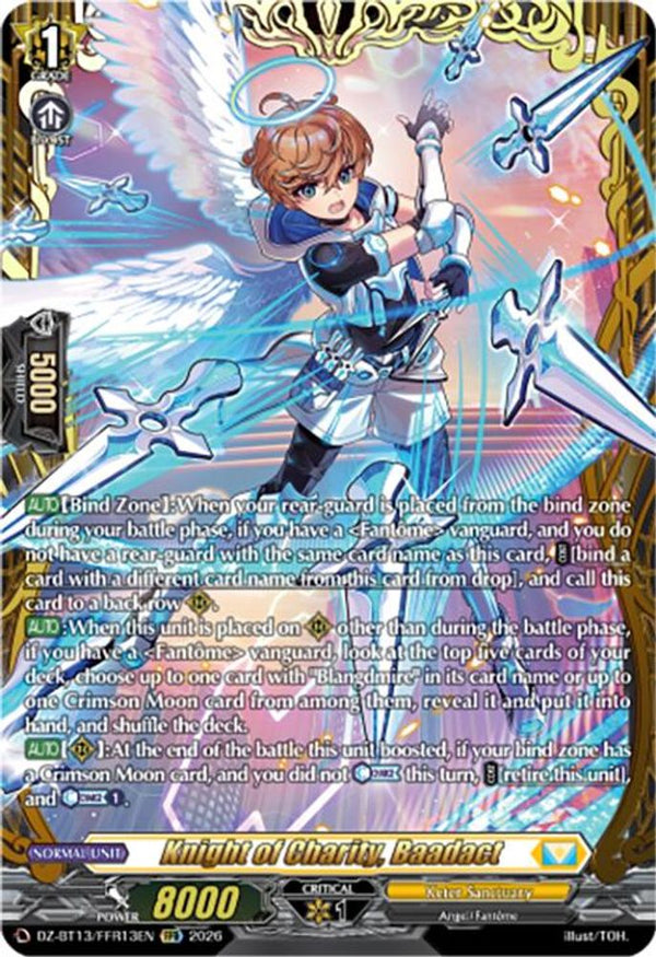 Knight of Charity, Baadact (FFR) - DZ-BT13/FFR13EN - Double Frame Rare
