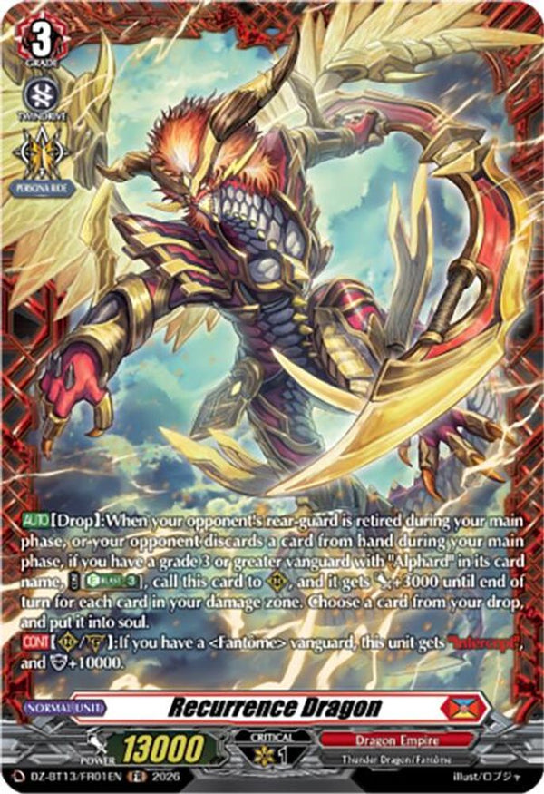 Recurrence Dragon (FR) - DZ-BT13/FR01EN - Frame Rare