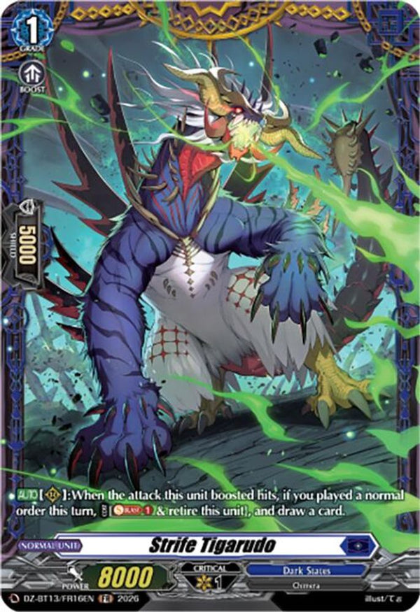 Strife Tigarudo (FR) - DZ-BT13/FR16EN - Frame Rare