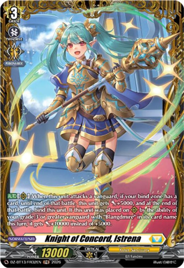Knight of Concord, Istrena (FR) - DZ-BT13/FR32EN - Frame Rare