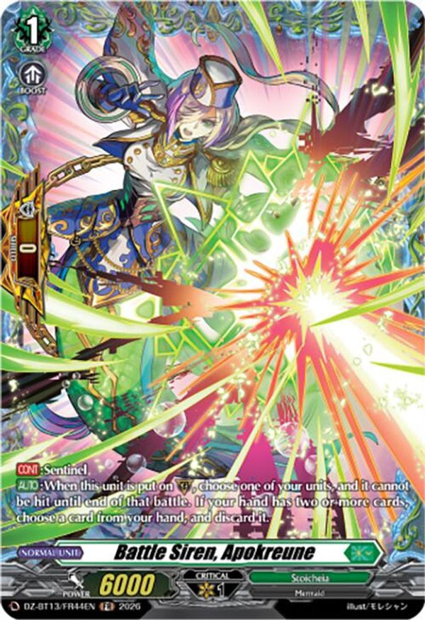 Battle Siren, Apokreune (FR) - DZ-BT13/FR44EN - Frame Rare