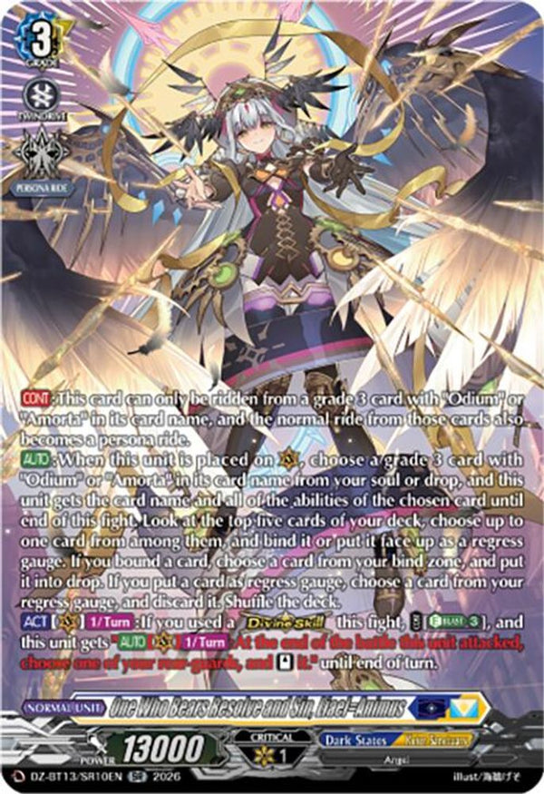 One Who Bears Resolve and Sin, Liael=Animus (SR) - DZ-BT13/SR10EN - Silver Rare
