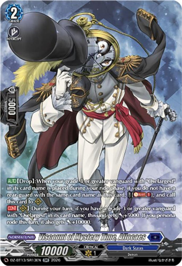 Viscount of Mystery Time, Allocaes (SR) - DZ-BT13/SR13EN - Silver Rare