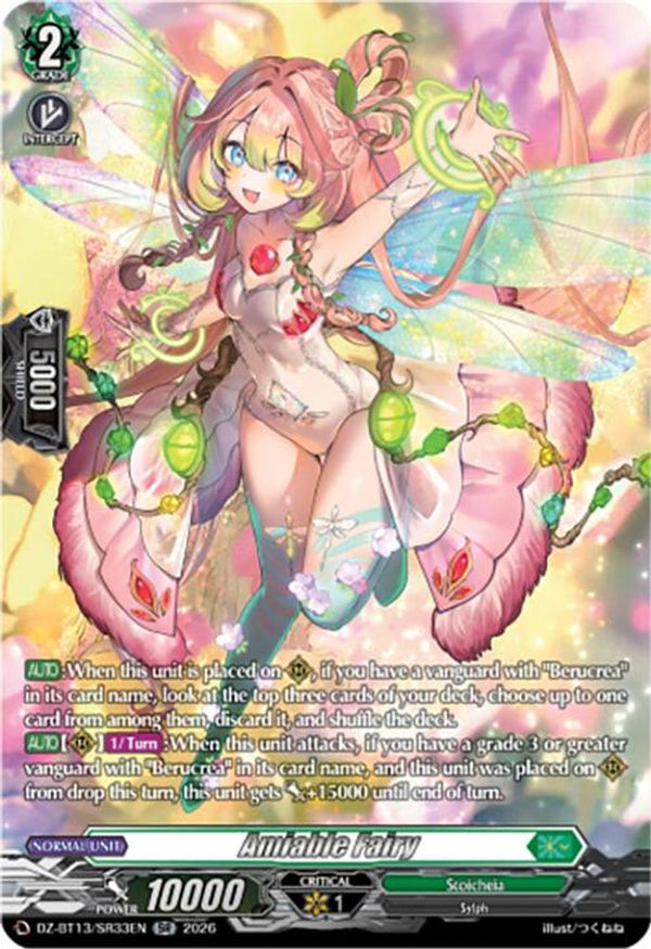 Amiable Fairy (SR) - DZ-BT13/SR33EN - Silver Rare