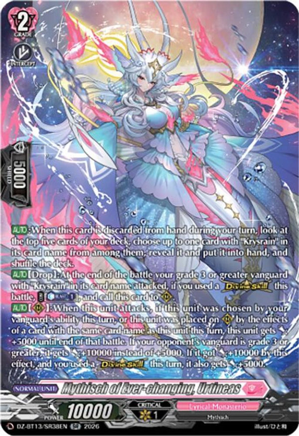 Mythisch of Ever-changing, Urtineas (SR) - DZ-BT13/SR38EN - Silver Rare