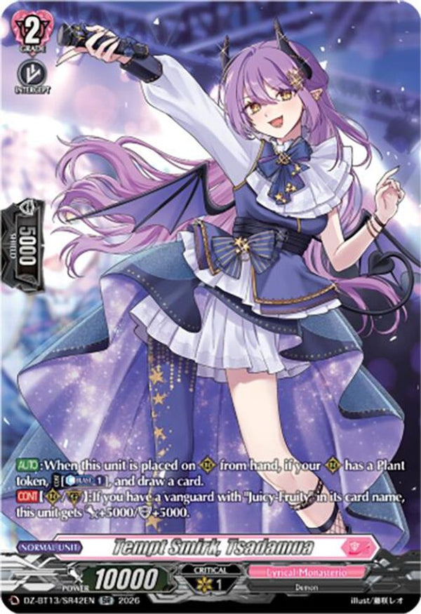 Tempt Smirk, Tsadamua (SR) - DZ-BT13/SR42EN - Silver Rare