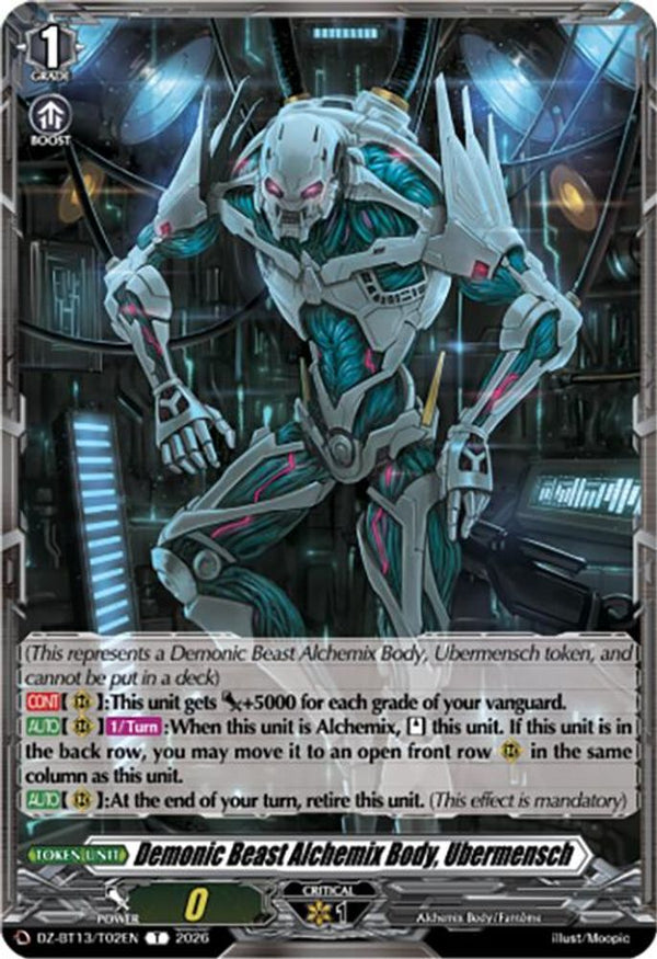 Demonic Beast Alchemix Body, Ubermensch - DZ-BT13/T02EN - Token