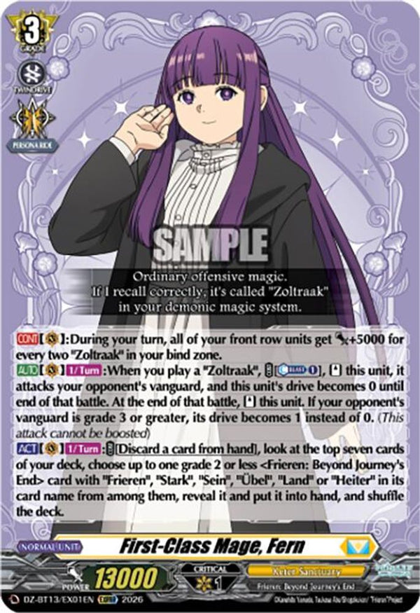 First-Class Mage, Fern - DZ-BT13/EX01EN - Extra Triple Rare