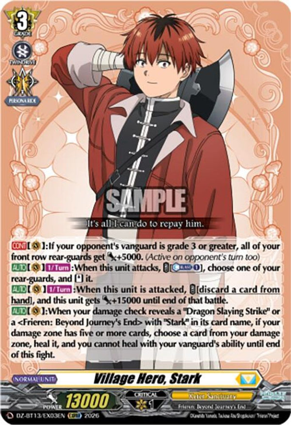 Village Hero, Stark - DZ-BT13/EX03EN - Extra Triple Rare