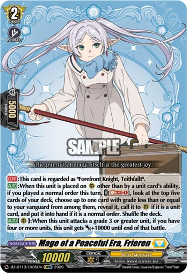 Mage of a Peaceful Era, Frieren - DZ-BT13/EX05EN - Extra Triple Rare
