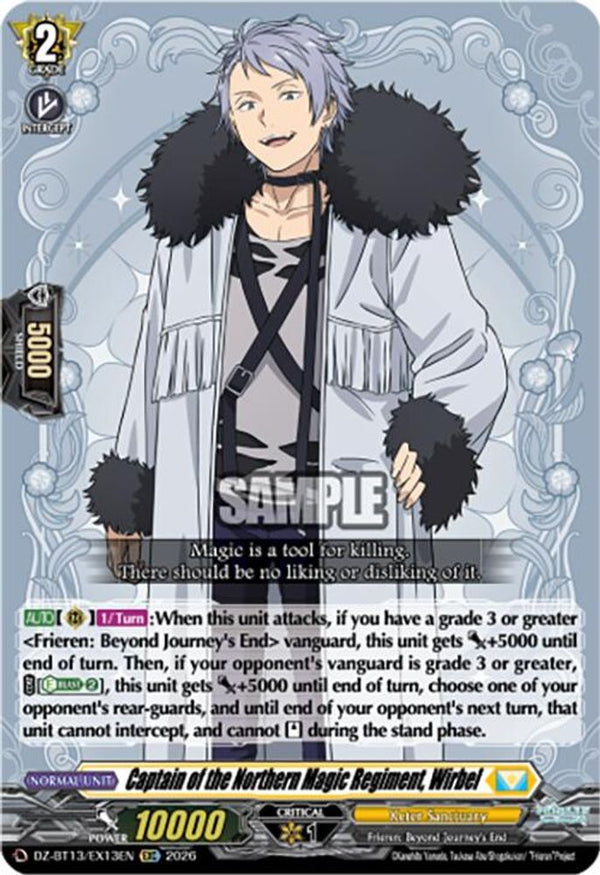 Captain of the Northern Magic Regiment, Wirbel - DZ-BT13/EX13EN - Extra Common