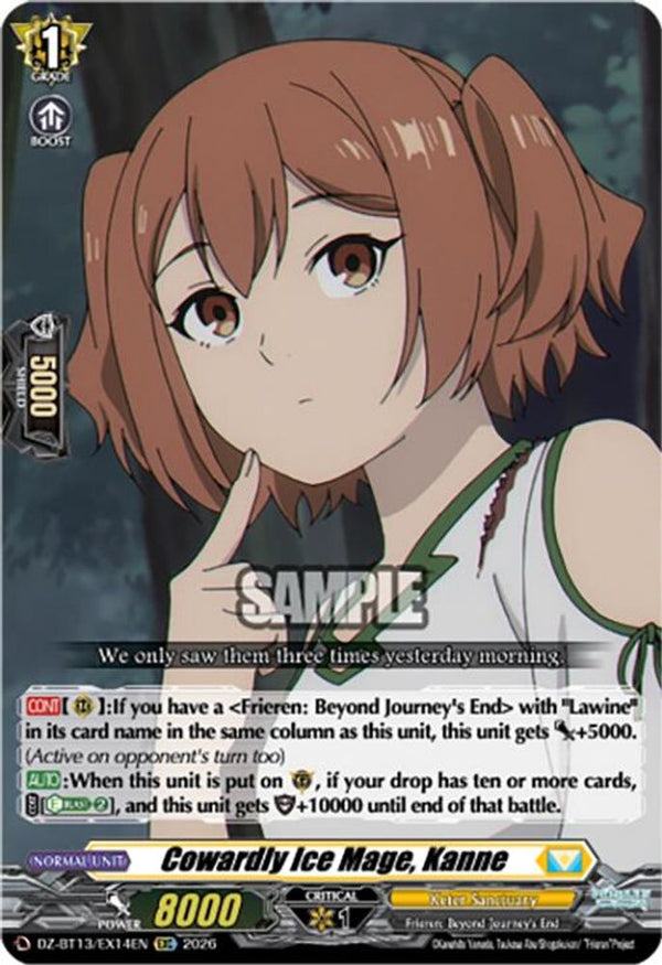 Cowardly Ice Mage, Kanne - DZ-BT13/EX14EN - Extra Common
