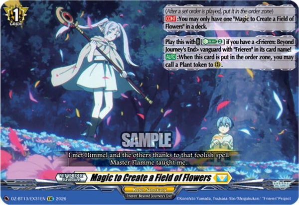 Magic to Create a Field of Flowers - DZ-BT13/EX31EN - Extra Common