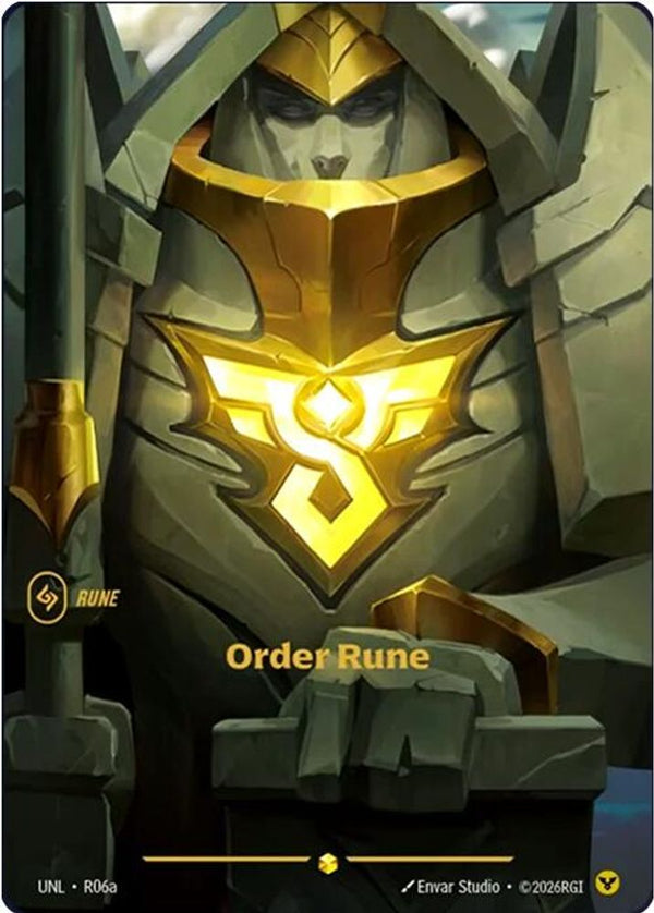 Order Rune (Alternate Art) - R06a - Showcase