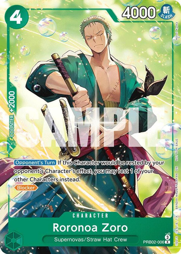 Roronoa Zoro (Welcome Pack 2026 Vol.1) - PRB02-006 - Rare