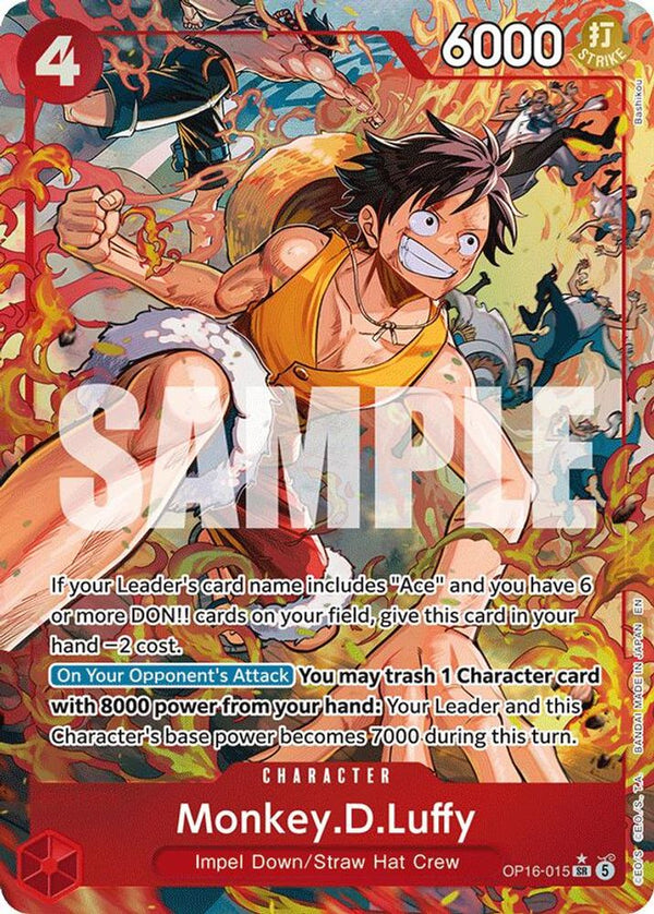 Monkey.D.Luffy (Alternate Art) - OP16-015 - Super Rare (Pre-Order)