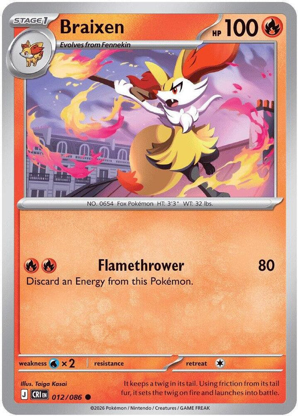 Braixen - 012/086 - Common