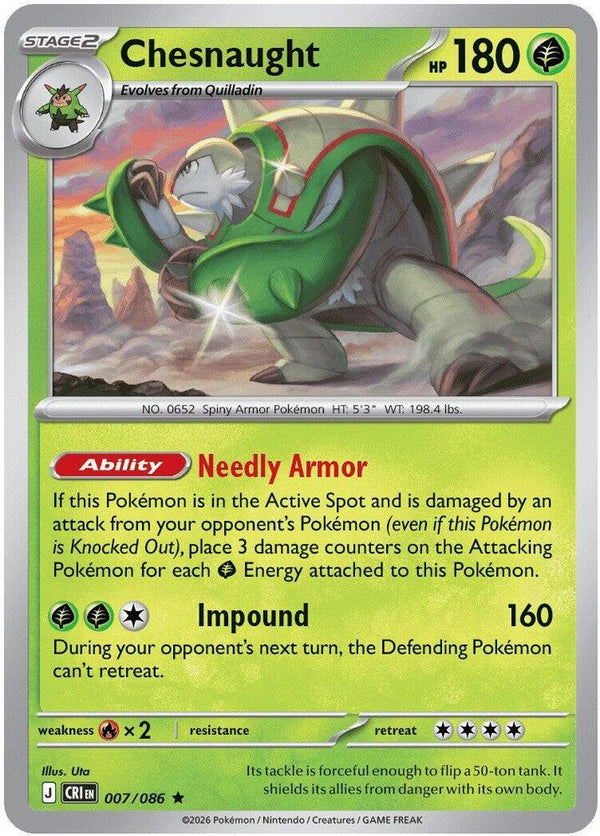 Chesnaught - 007/086 - Rare