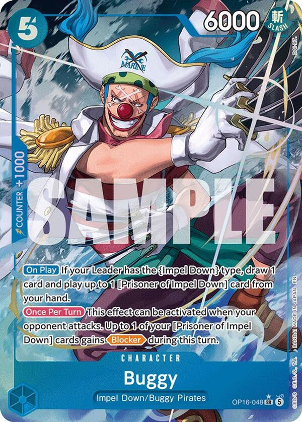 Buggy (048) (Alternate Art) - OP16-048 - Super Rare (Pre-Order)