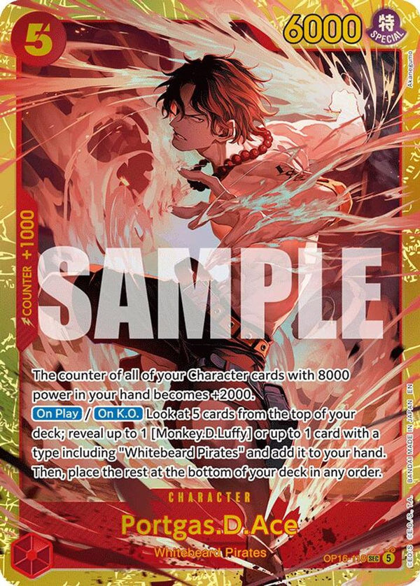 Portgas.D.Ace (118) - OP16-118 - Secret Rare (Pre-Order)