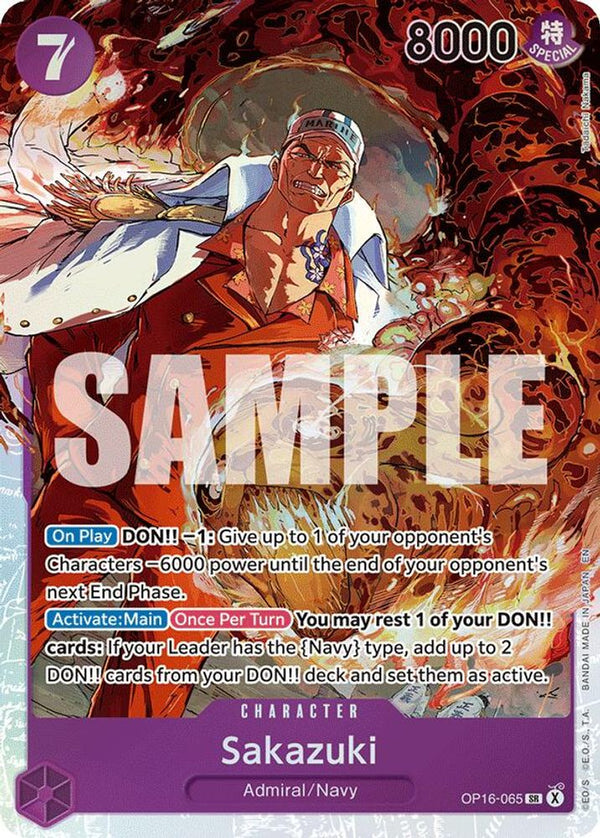 Sakazuki - OP16-065 - Super Rare (Pre-Order)