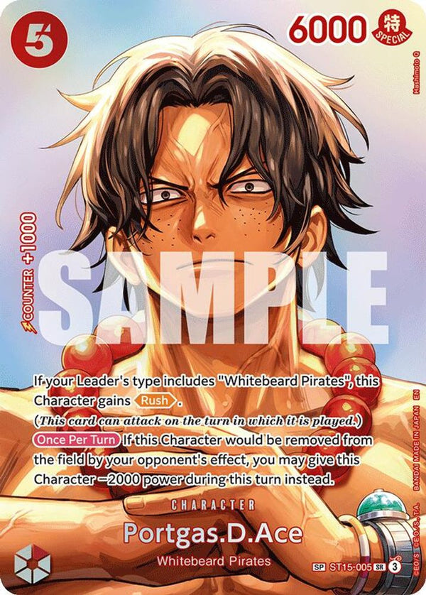 Portgas.D.Ace (Special) - ST15-005 - Super Rare (Pre-Order)