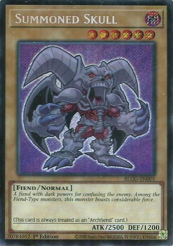 Summoned Skull - BLGG-EN001 - Secret Rare - 1st Edition